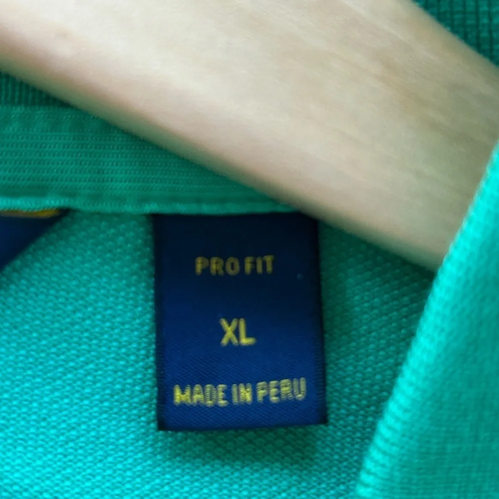 Men's XL Polo Golf Ralph Lauren Performance Shirt Medium Sized Pony Green